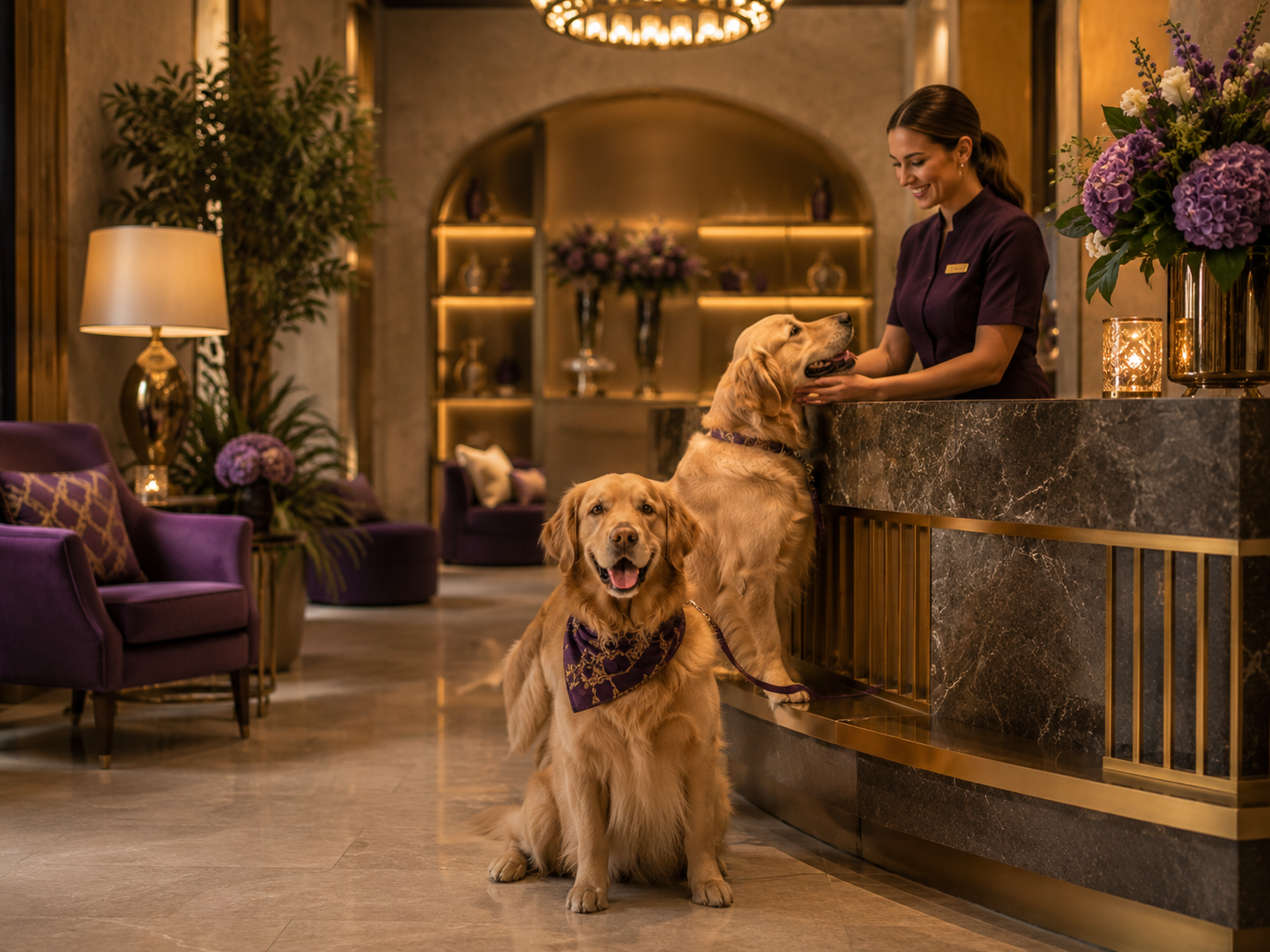 Premium pet hotel style environment