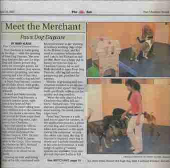 Meet the Merchant PAWS article